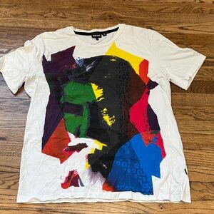 Just Cavalli XXL Multicolor Graphic Tee